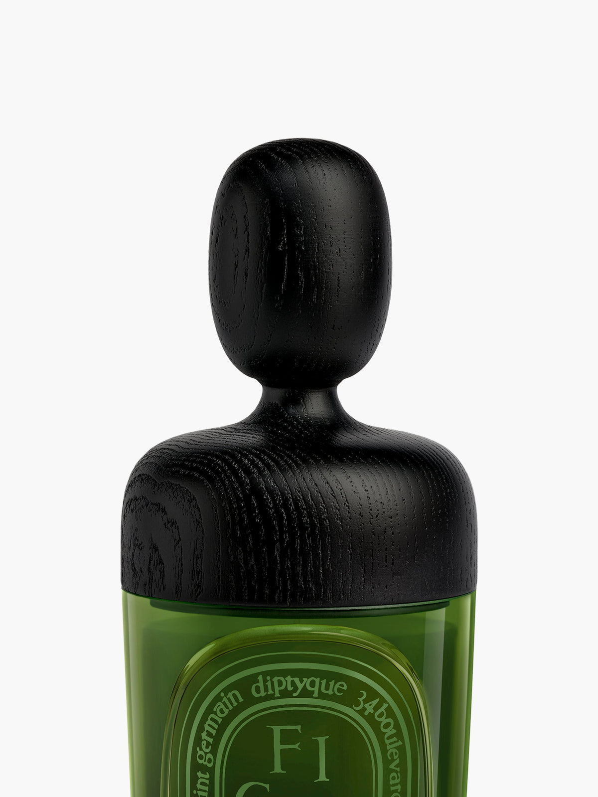 Black Volute lid - For medium candle