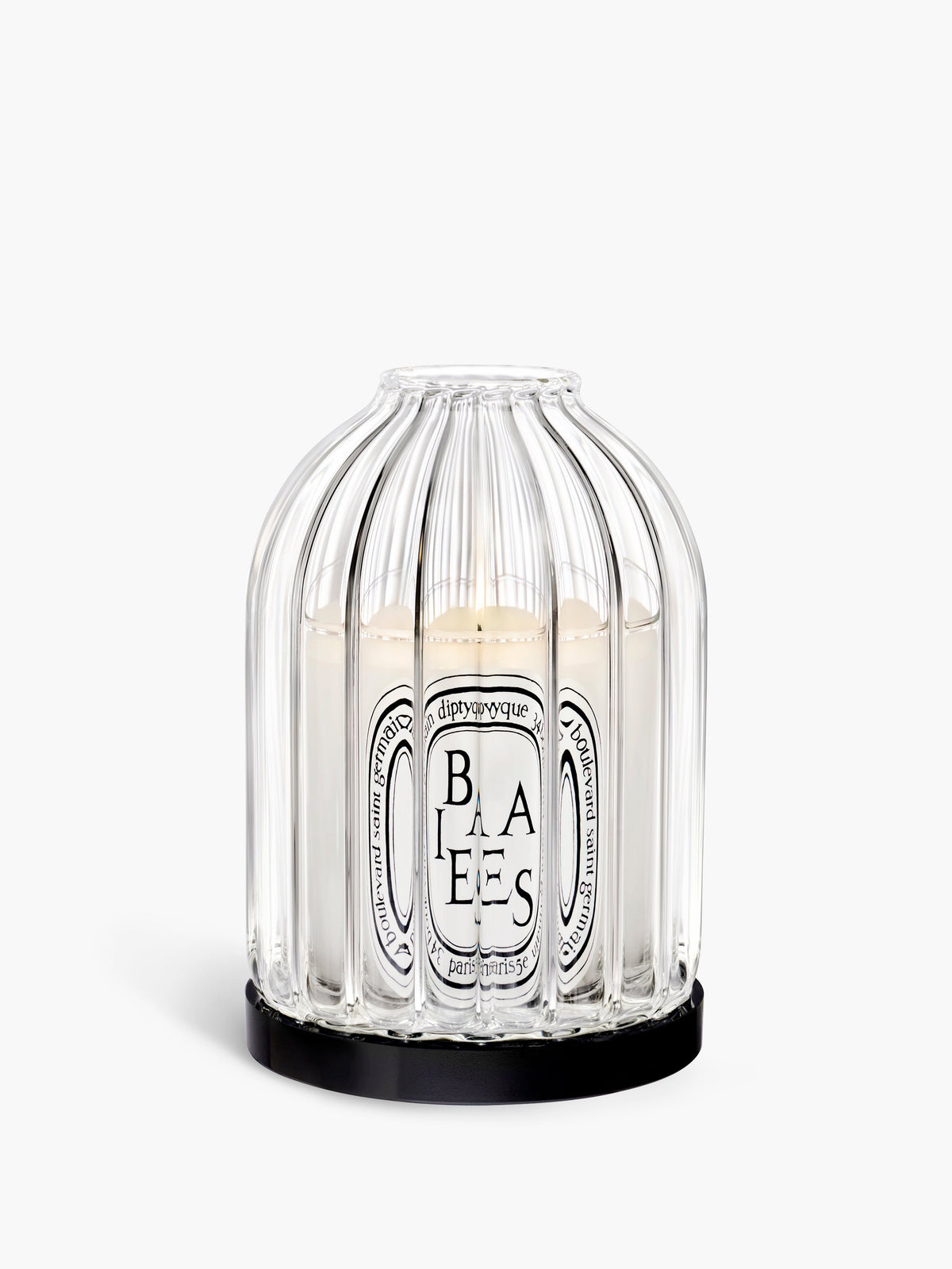 Ribbed candle holder - For miniature candles