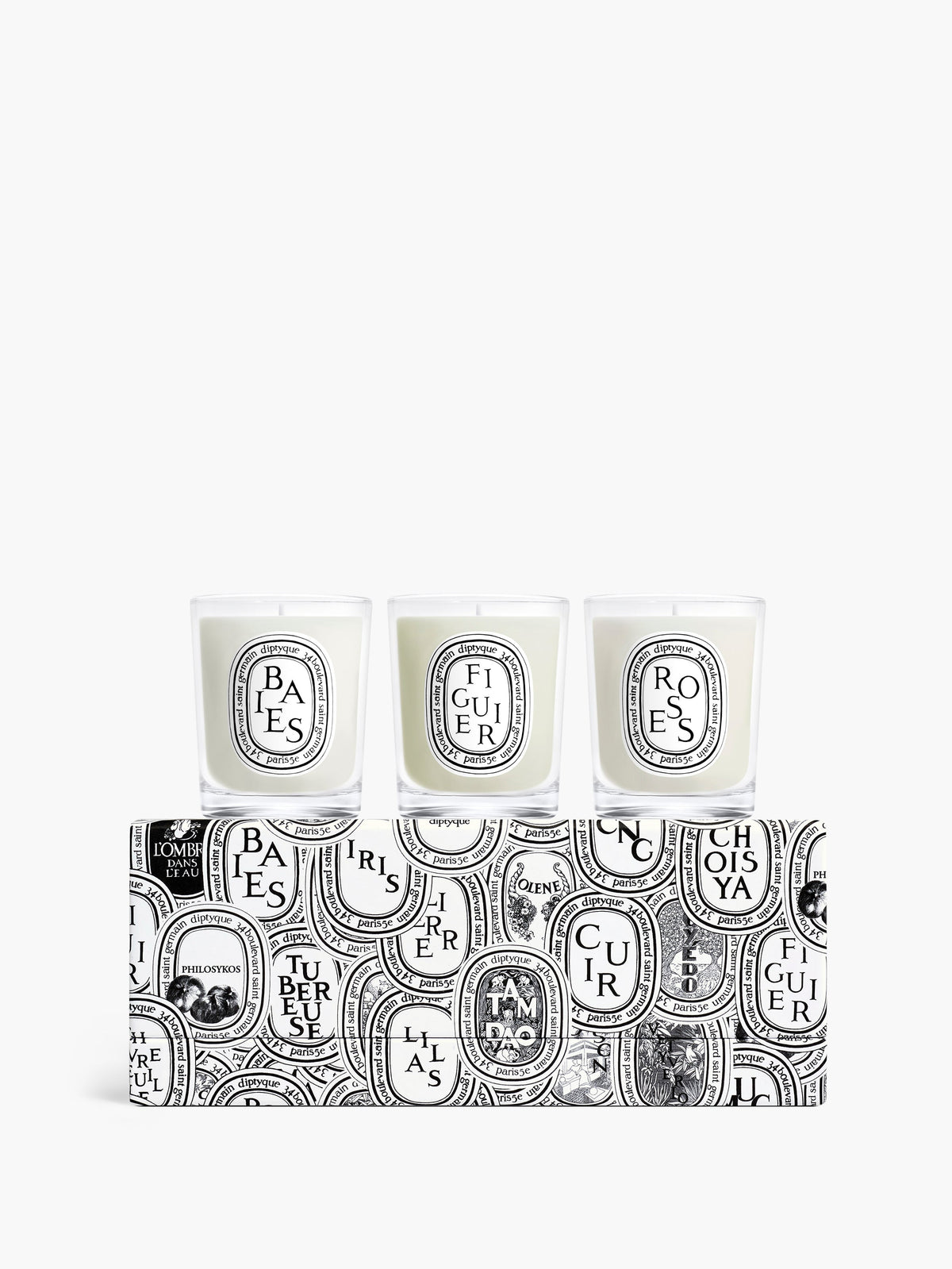 Set of 3 small candles - Pre-composed