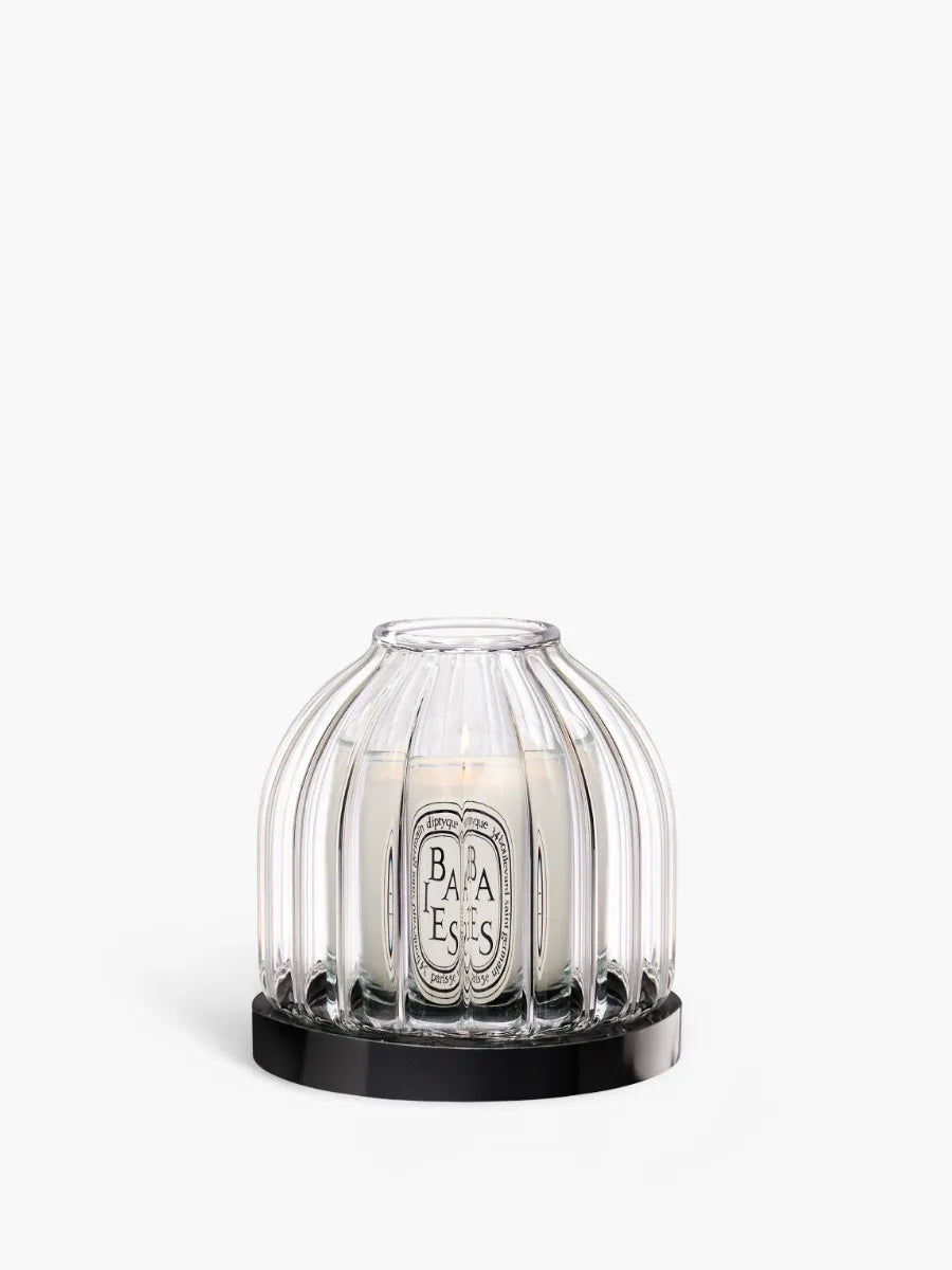 Ribbed candle holder - For small candles
