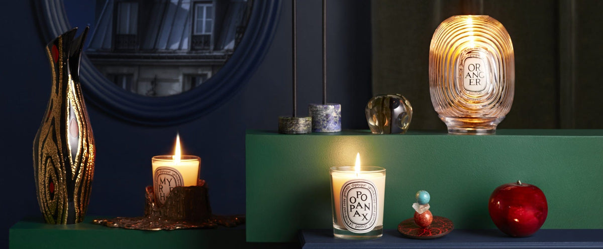 Small black bronze candle holder - For classic candles